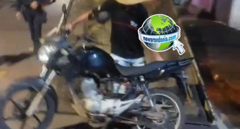 Polícia recupera moto furtada em residência no bairro Três Marias