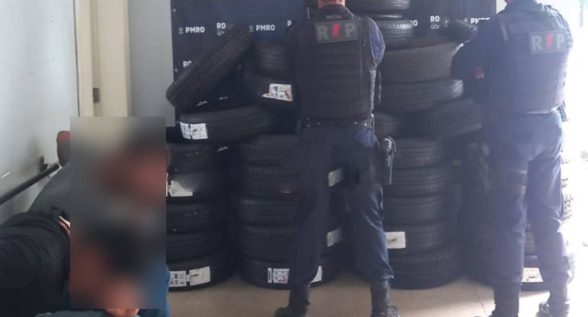 Polícia recupera pneus furtados e descobre plano para ataque a banco em RO