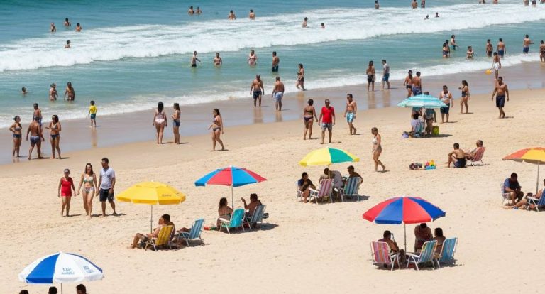 Praias brasileiras: preços altos afastam turistas do aluguel de cadeiras e guarda-sóis