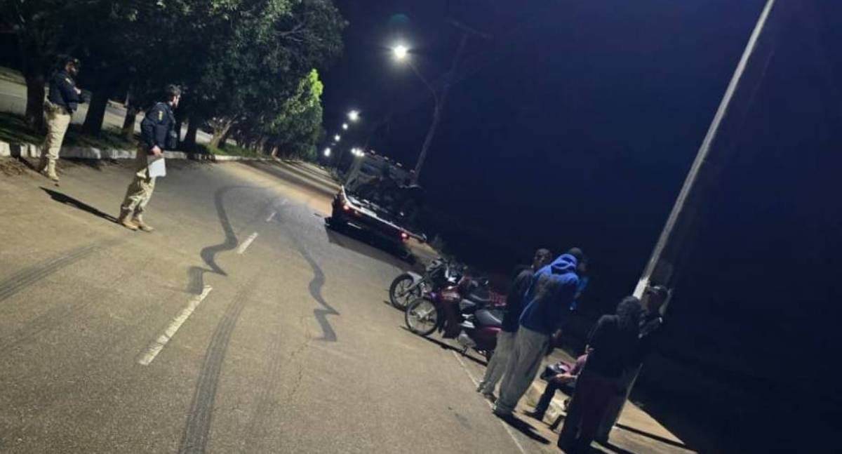 PRF apreende motocicletas em manobras perigosas no aeroporto de Vilhena