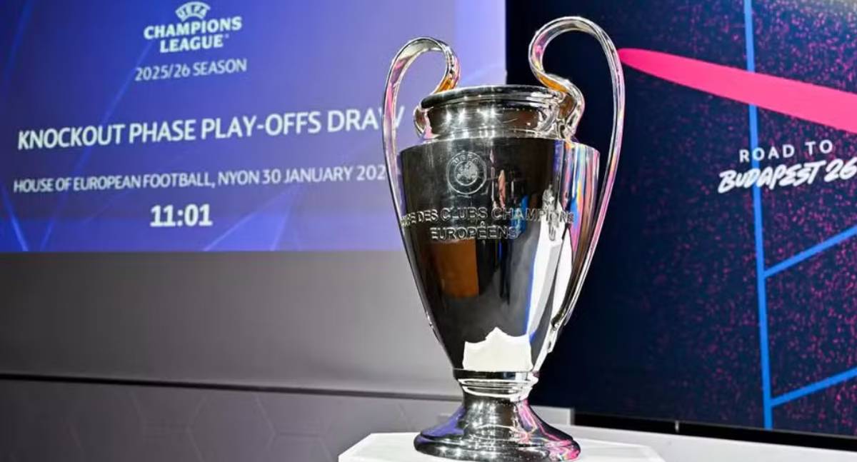 Uefa sorteia confrontos dos playoffs da Champions League 2025/26