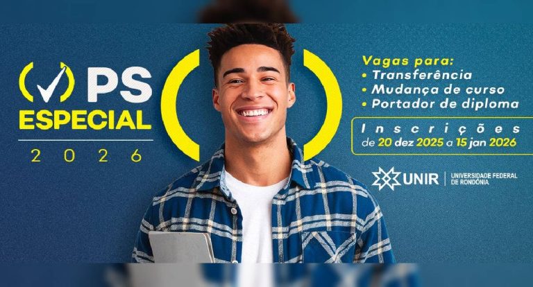 UNIR abre última semana de inscrições para Processo Seletivo Especial 2026