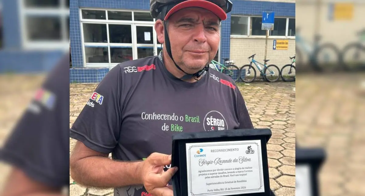 Ciclista pedala de Cacoal a Porto Velho no Carnaval