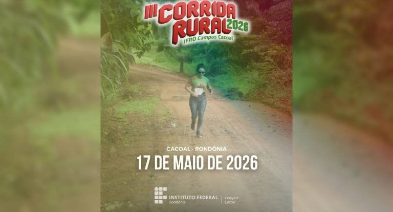Corrida Rural do IFRO Cacoal: inscrições abertas