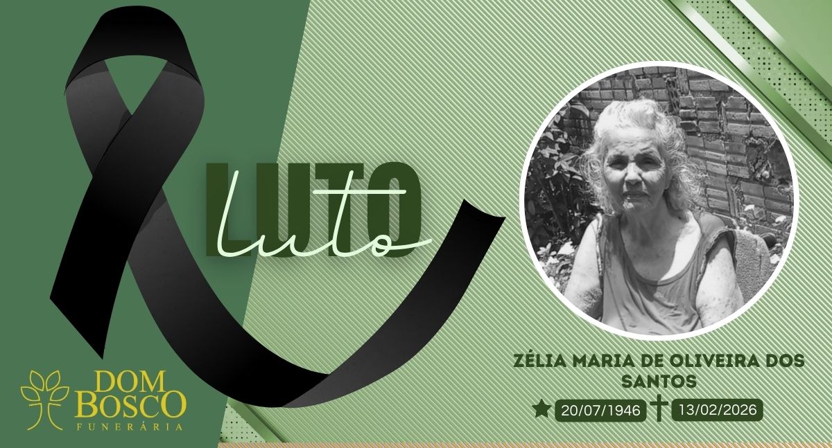 Nota de pesar: Zélia Maria de Oliveira dos Santos
