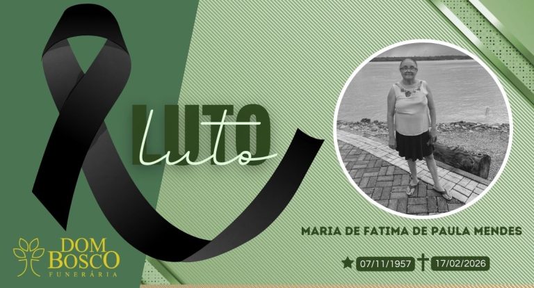 Nota de Pesar: Maria de Fatima de Paula Mendes