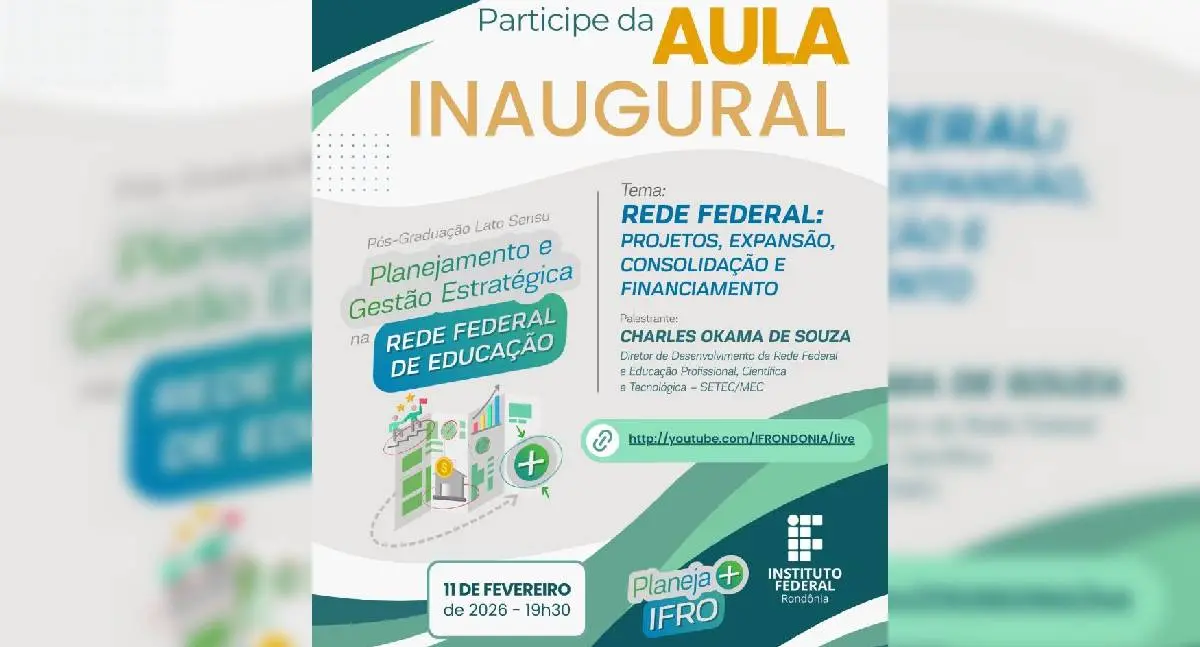 IFRO promove aula inaugural da Pós em Planejamento e Gestão Estratégica