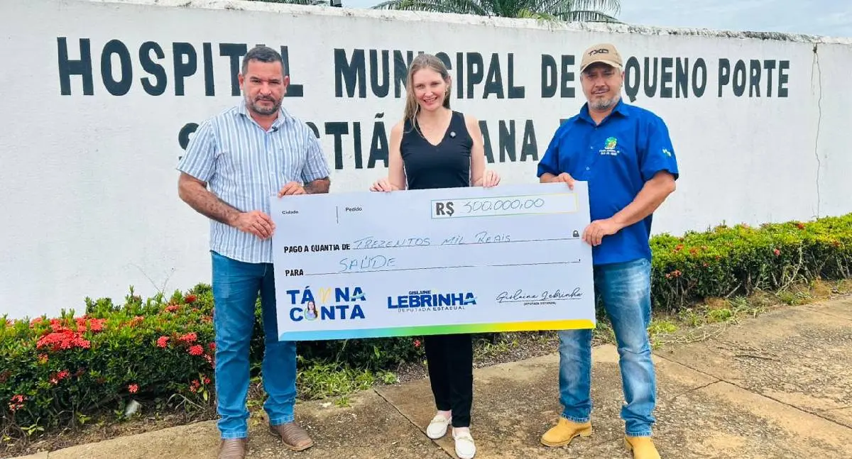 Mandato de Gislaine Lebrinha garante R$ 300 mil para saúde em Vale do Anari