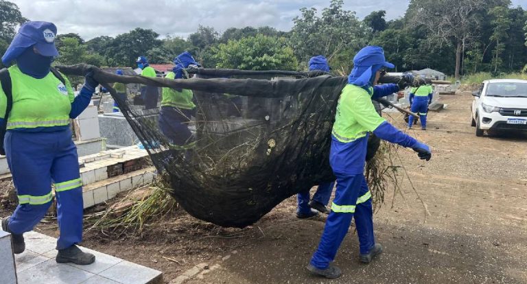 Mutirão garante manutenção planejada nos cemitérios municipais de Porto Velho
