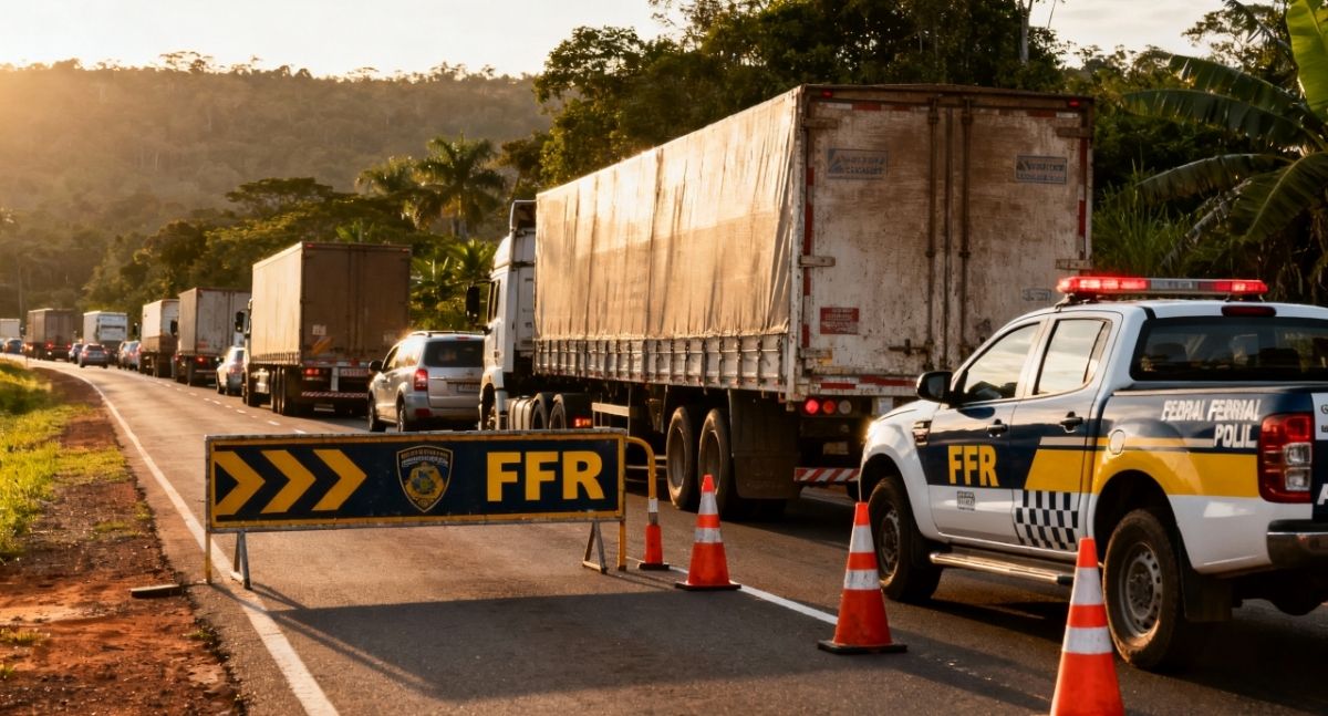 PRF restringe circulação de caminhões no Carnaval e no fim de ano em RO