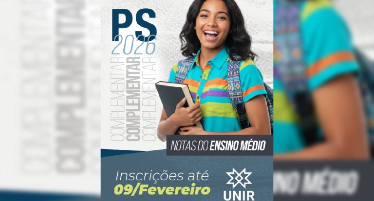 PS UNIR 2026: último dia para inscrição com notas