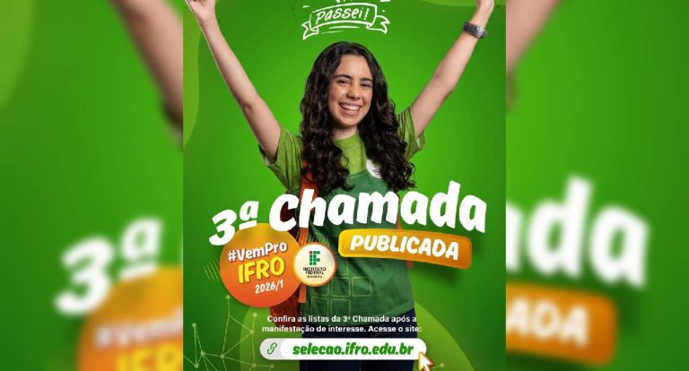 PSU IFRO 2026/1: terceira chamada divulgada