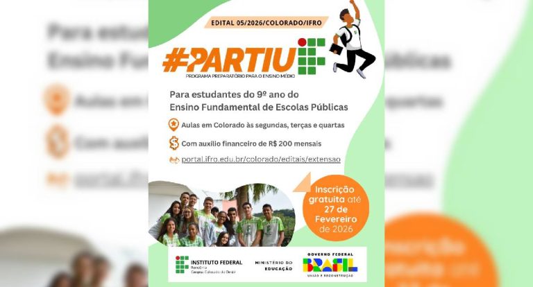 Partiu IF no IFRO Colorado: curso gratuito