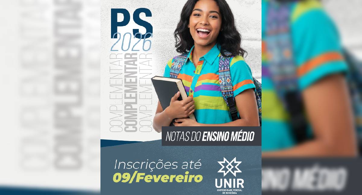 UNIR abre inscrições para ingresso com notas do Ensino Médio no PS UNIR 2026