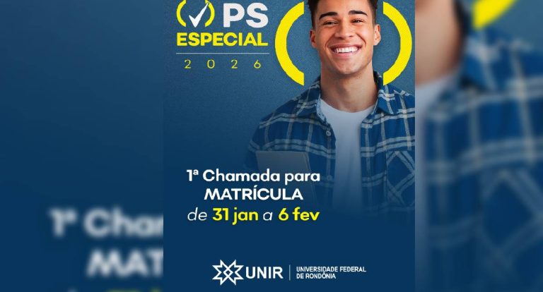 UNIR convoca aprovados para matrícula no PS Especial 2026