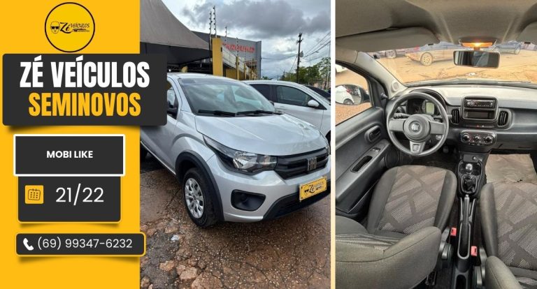 Mobi Like 2022 Com Baixa Quilometragem na Zé Veículos