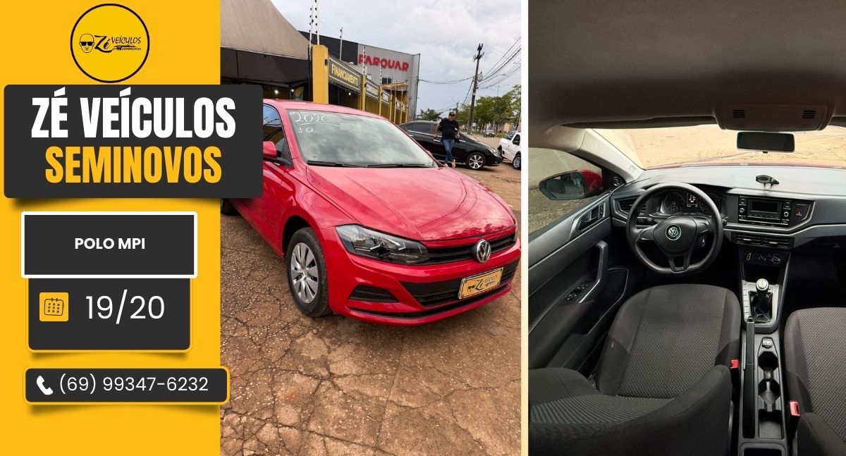 Polo MPI 2020 Manual Com Economia e Desempenho na Zé Veículos