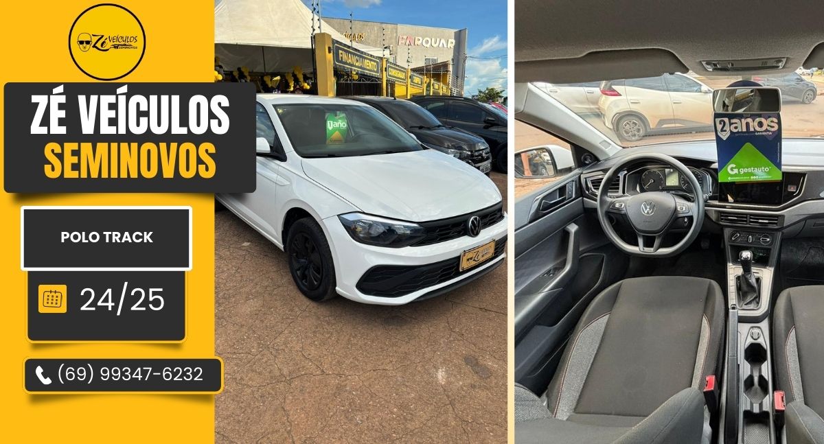 Polo Track 2025 Manual Com Economia e Modernidade na Zé Veículos
