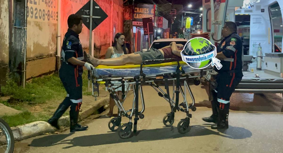 Acidente na Avenida Jatuarana deixa motociclista ferido na zona sul