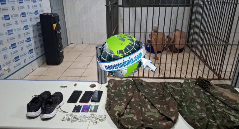 Apenado e comparsa são presos com munições no Orgulho do Madeira