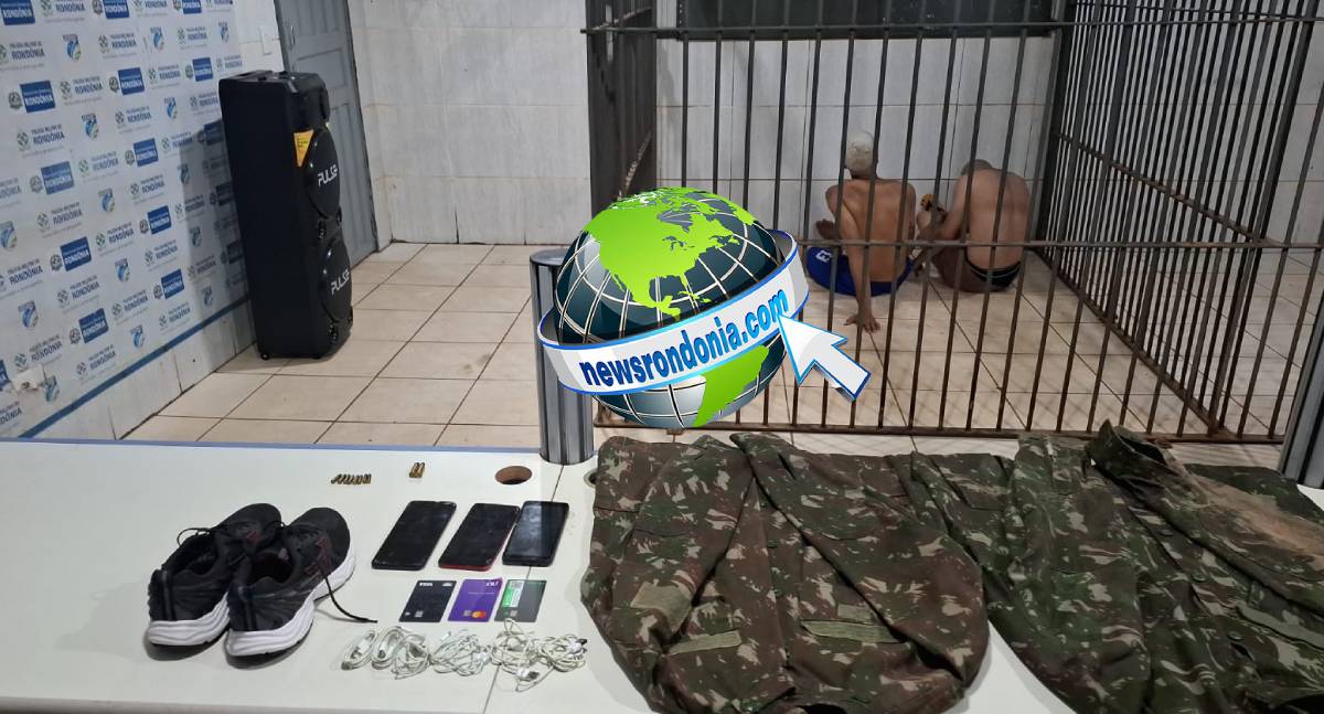 Apenado e comparsa são presos com munições no Orgulho do Madeira