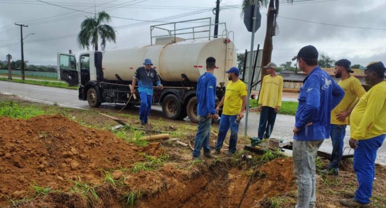 Atuação técnica da Caerd garante segurança da rede de água em Machadinho d’Oeste