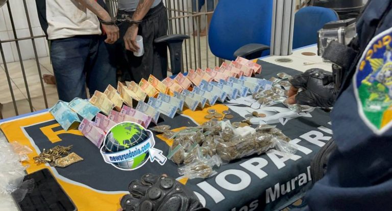 Bando é flagrado com drogas em boca de fumo na zona leste