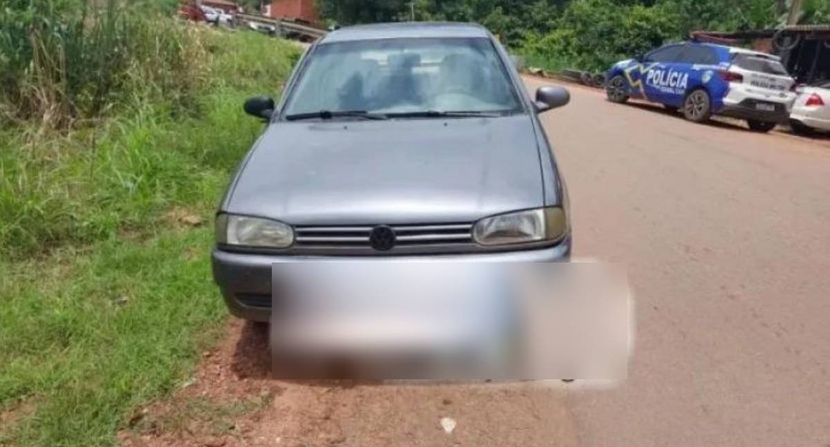 Carro furtado em Santa Luzia é recuperado após fuga e cerco policial em Cacoal