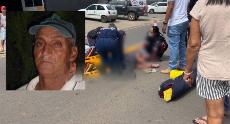 Ciclista morre após grave acidente com motocicleta na Avenida Brasil