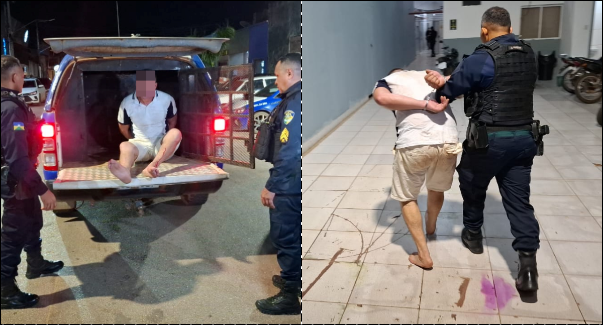 Homem é preso após agredir a esposa em Porto Velho: caso envolve resistência à prisão