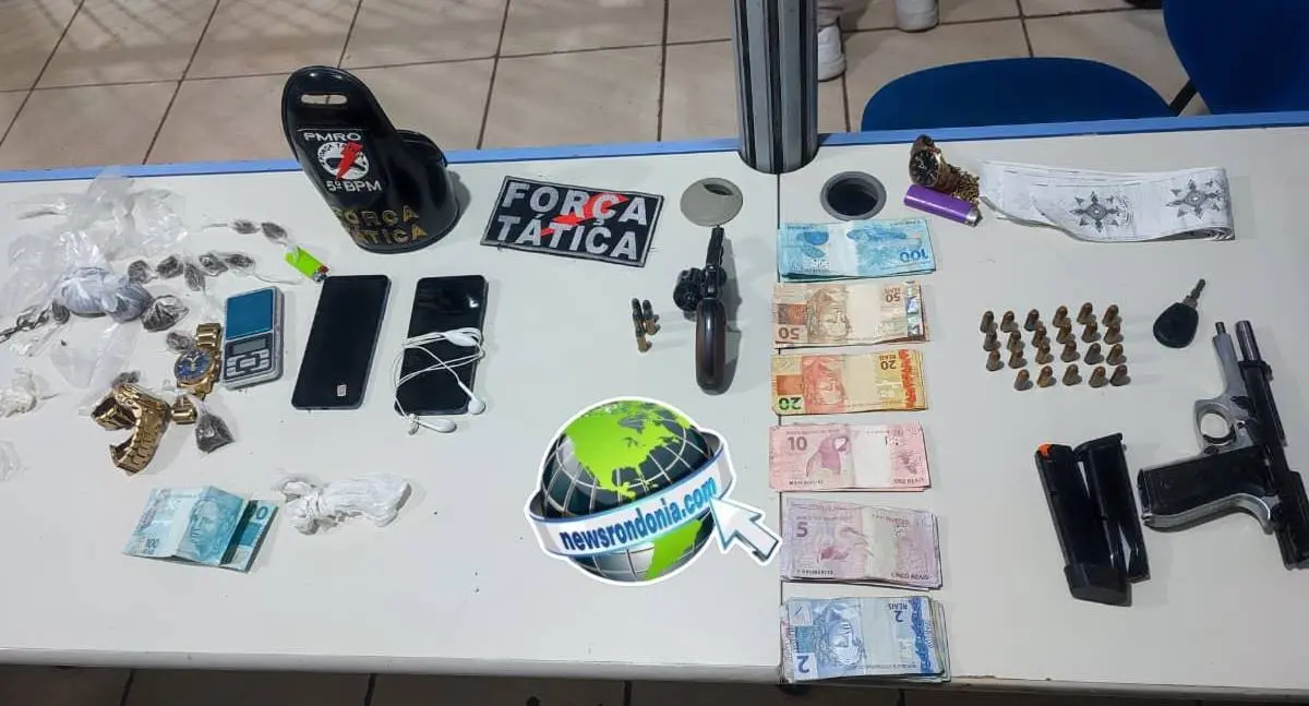 Confronto com Força Tática termina com suspeito baleado e três presos