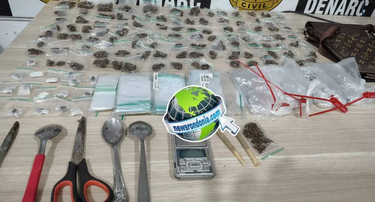 Denarc prende traficante com mais de 100 porções de drogas em boca de fumo no Aponiã