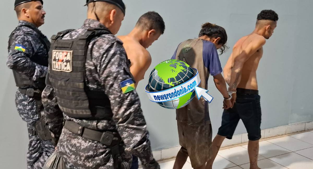 Força Tática do 5º BPM prende três suspeitos e fecha boca de fumo na zona Leste