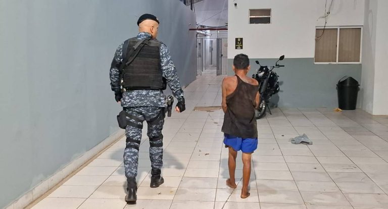 Homem é preso após agredir mulher com pedaço de madeira no bairro Embratel