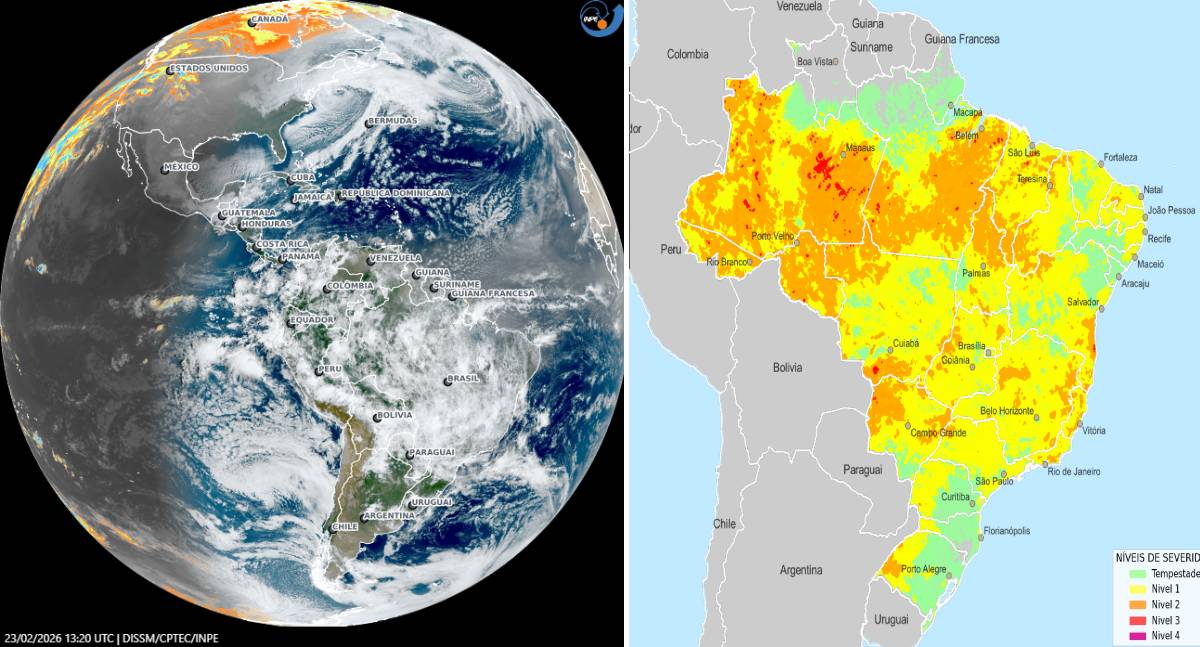 Inmet e CPTEC ampliam previsão e indicam risco de tempestades intensas