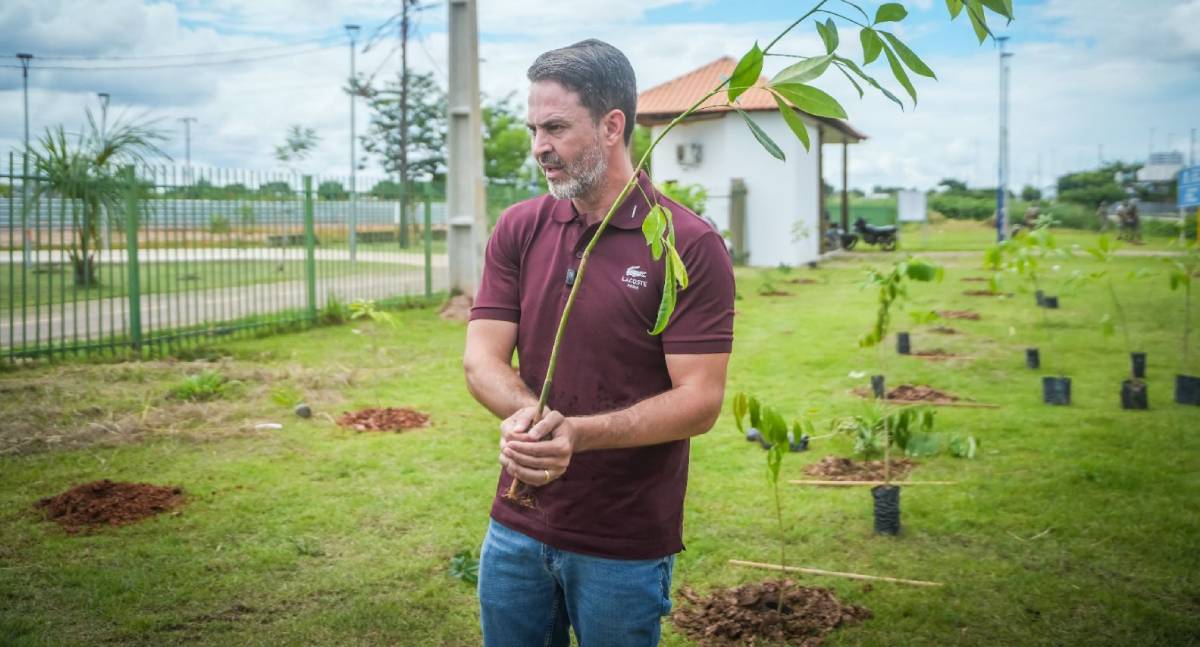 Léo Moraes inicia projeto inédito de microflorestas e transforma área degradada em pomar urbano na capital
