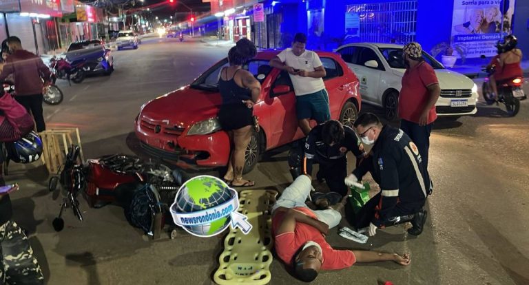 Motoboy quebra perna em grave acidente na zona leste