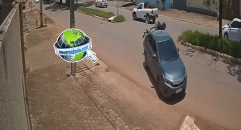 Motociclista fica ferido em colisão na Avenida Guaporé