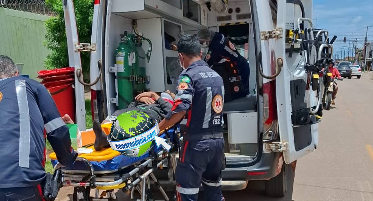 Motociclista sofre fratura exposta após idoso avançar preferencial na zona Leste