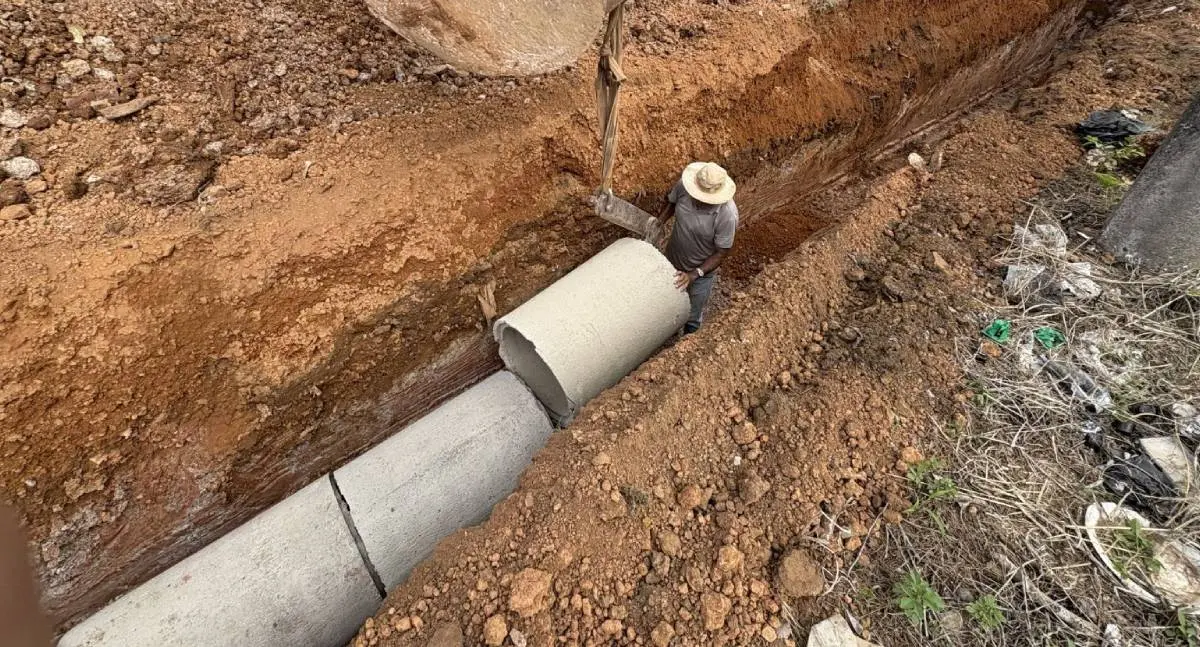 Obra instala 166 manilhas e reforça drenagem em PVH