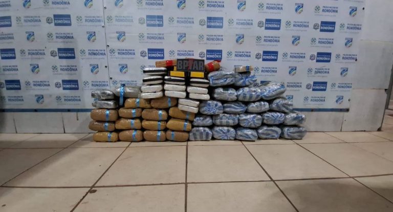 Operação do BPTAR apreende grande quantidade de drogas na BR-364