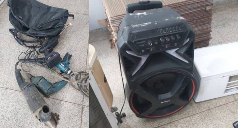 Polícia apreende eletrônicos e ferramentas de origem duvidosa em RO