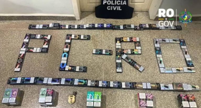 Polícia Civil prende dois por venda de “vapes” a adolescentes em Alvorada d’Oeste