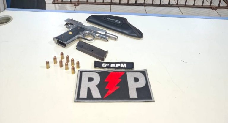 Polícia Militar prende homem por disparos no bairro São Francisco