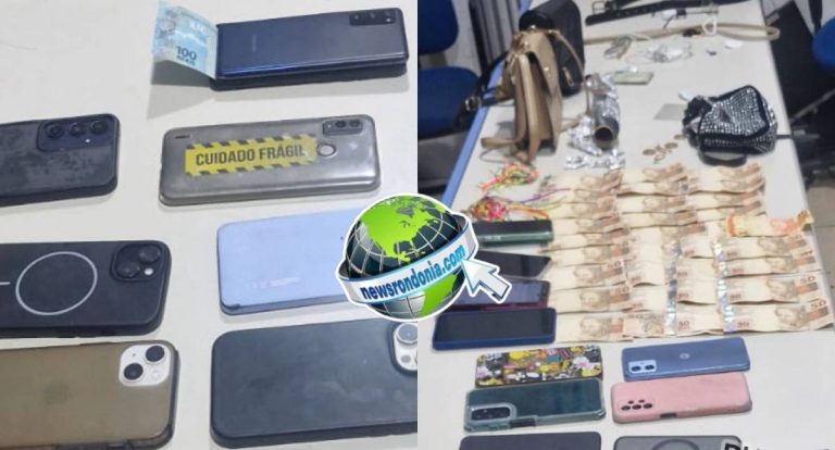 Polícia prende quatro mulheres com 13 celulares furtados