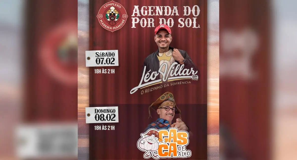 Pôr do Sol Musical movimenta o Complexo Madeira-Mamoré neste fim de semana