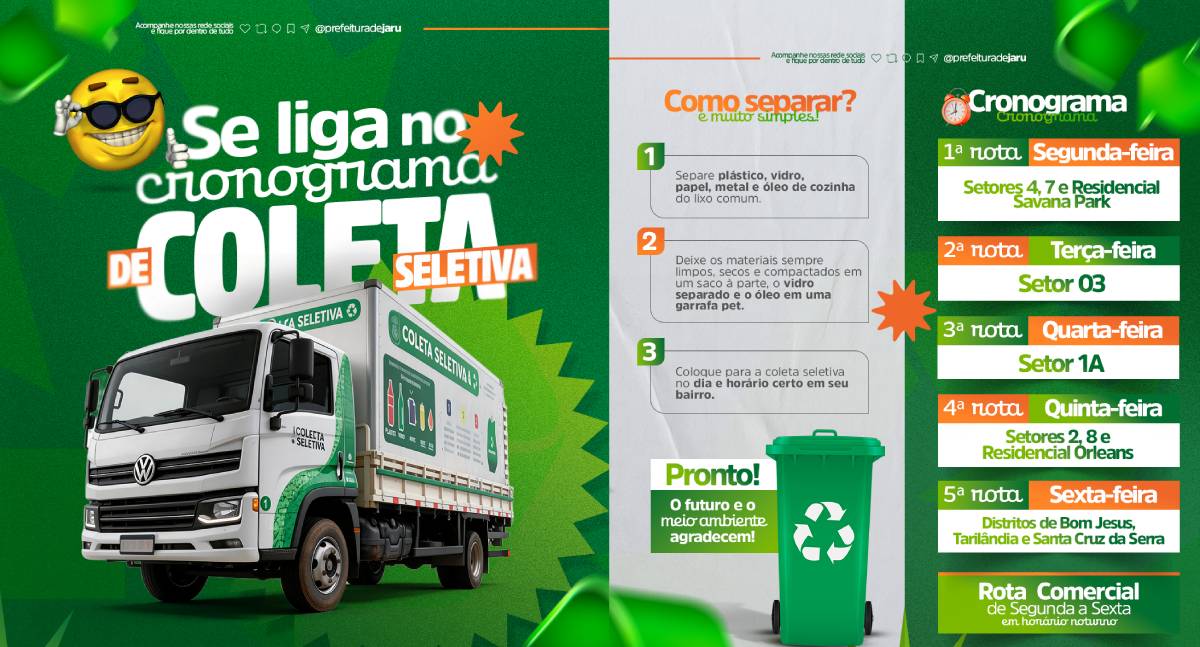 Prefeitura de Jaru reforça cronograma de atendimento nos setores do município e distritos