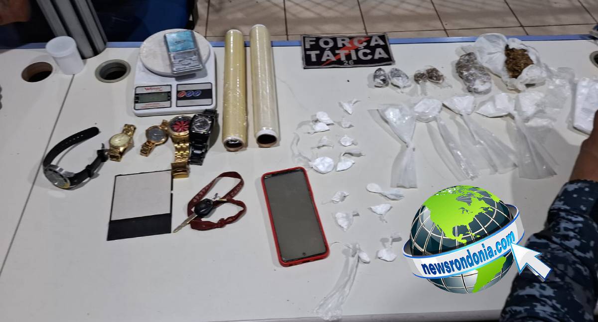 Suspeito de 27 anos é preso por tráfico de drogas durante ação do 9º Batalhão