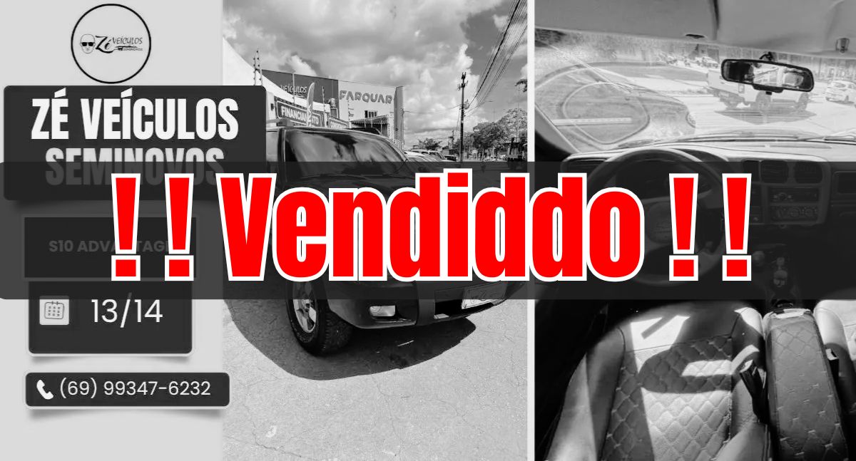 S10 Advantage 2011 Com Motor 2.4 Potente na Zé Veículos