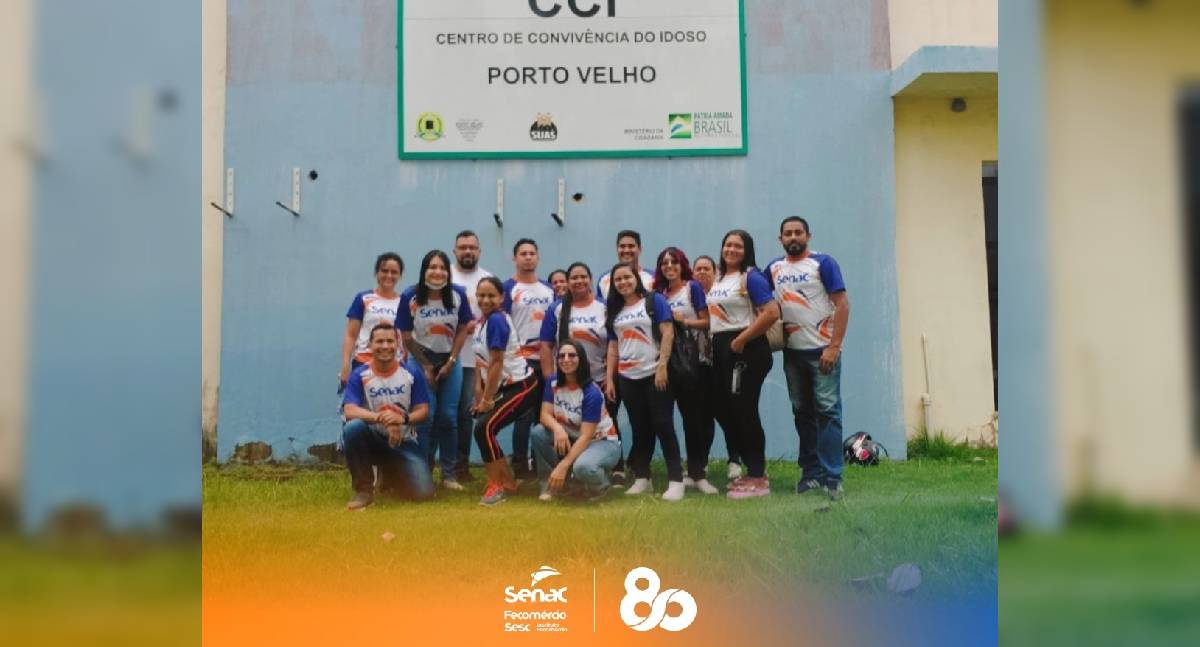 Alunos do Senac promovem ação de saúde para idosos em Porto Velho